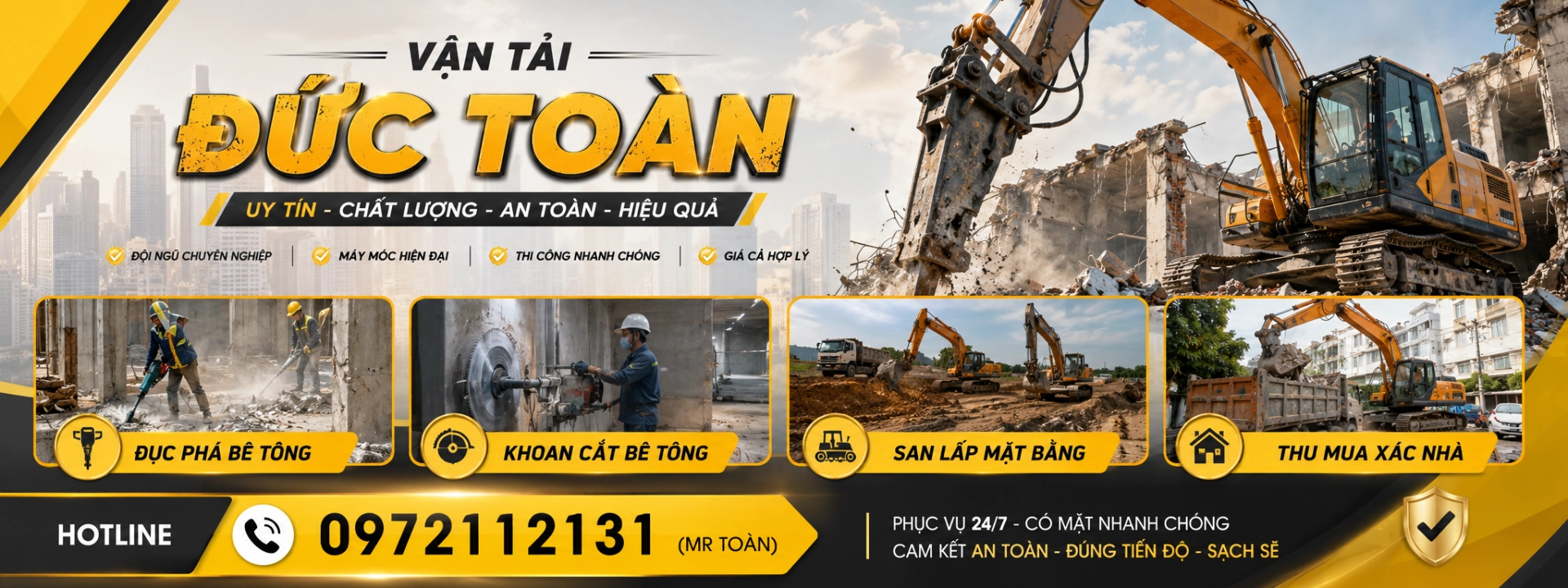 đục phá tường bê tông Quận 10